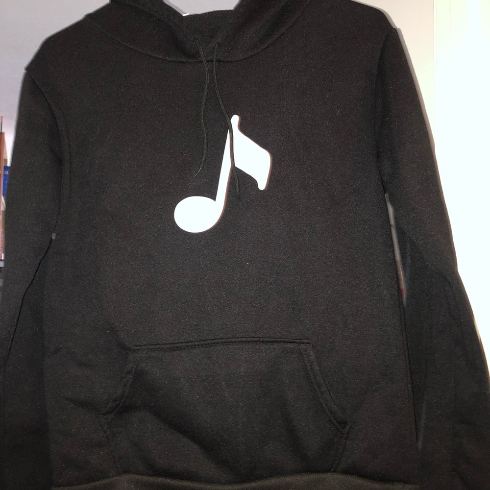 Simple black hoodie